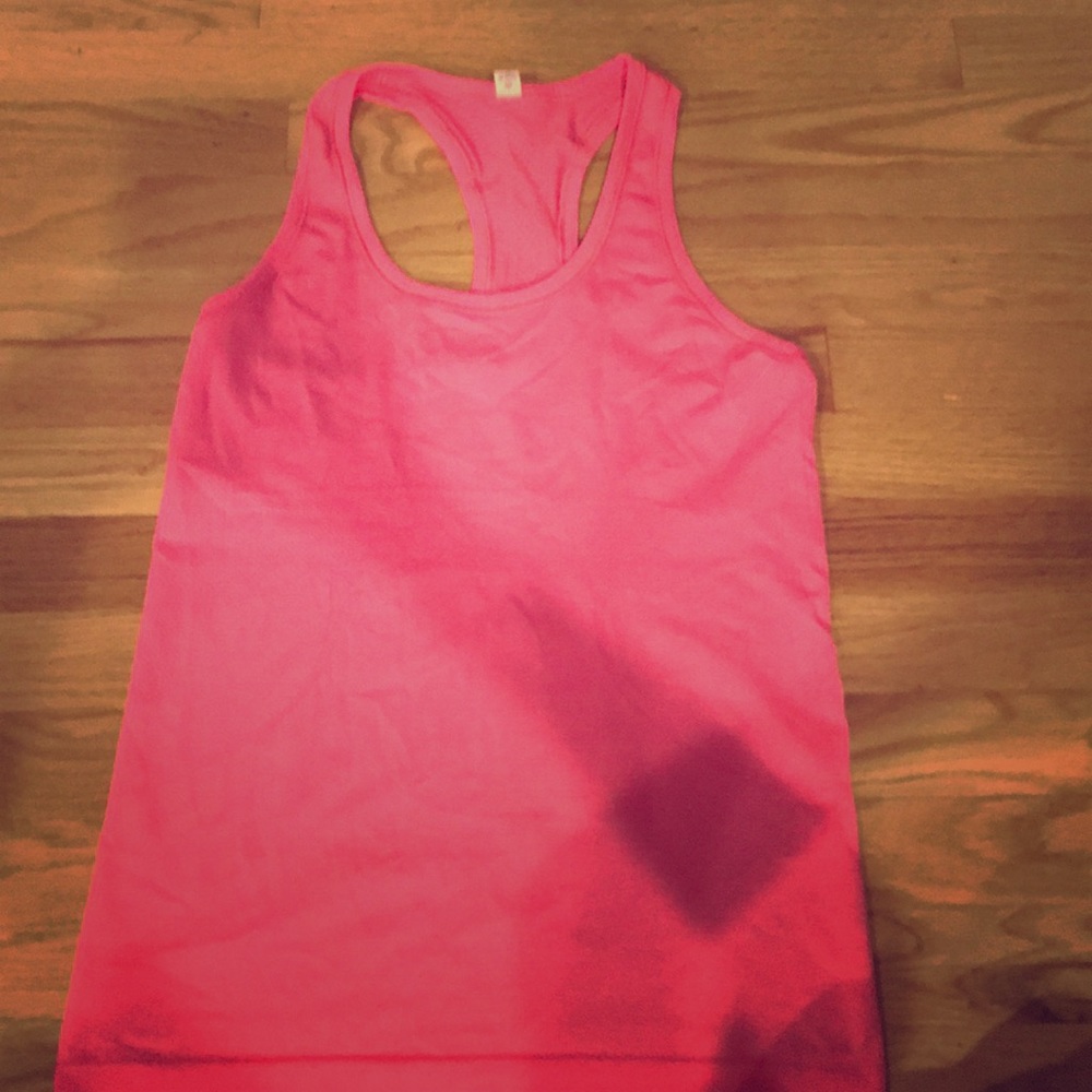Punk lululemon pink tank size 6 (small)